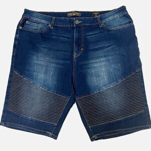 Ring of Fire Embroidered Denim Shorts Size 36